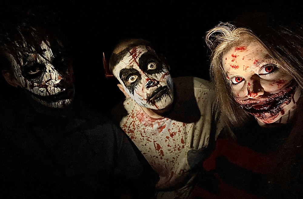 Lewisburg Haunted Cave cast member trio